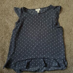 Loft Navy Blue Sleeveless Blouse